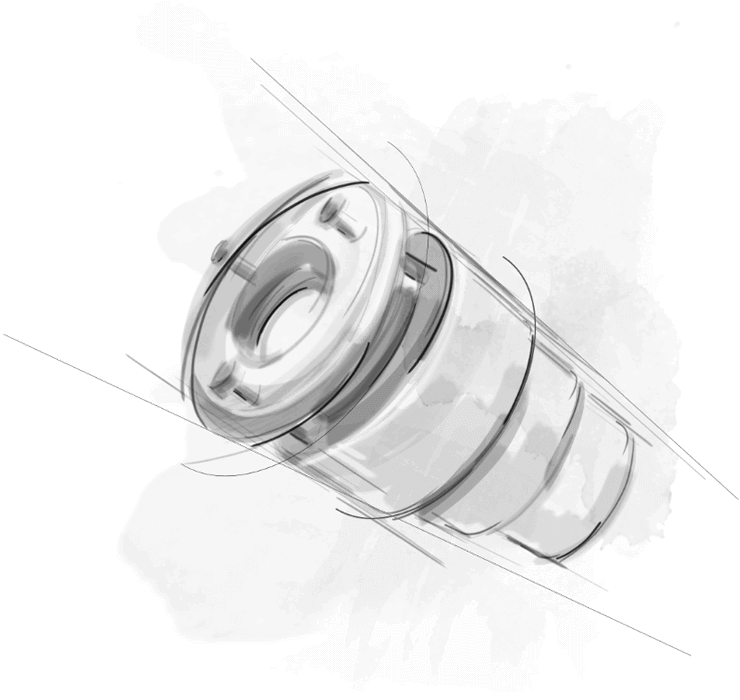 black and white image of a circular object