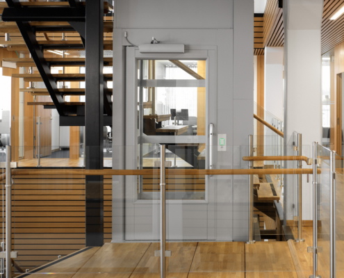 We supply wheelchair-accessible solutions for offices, ensuring easy mobility without the constraints of stairs.